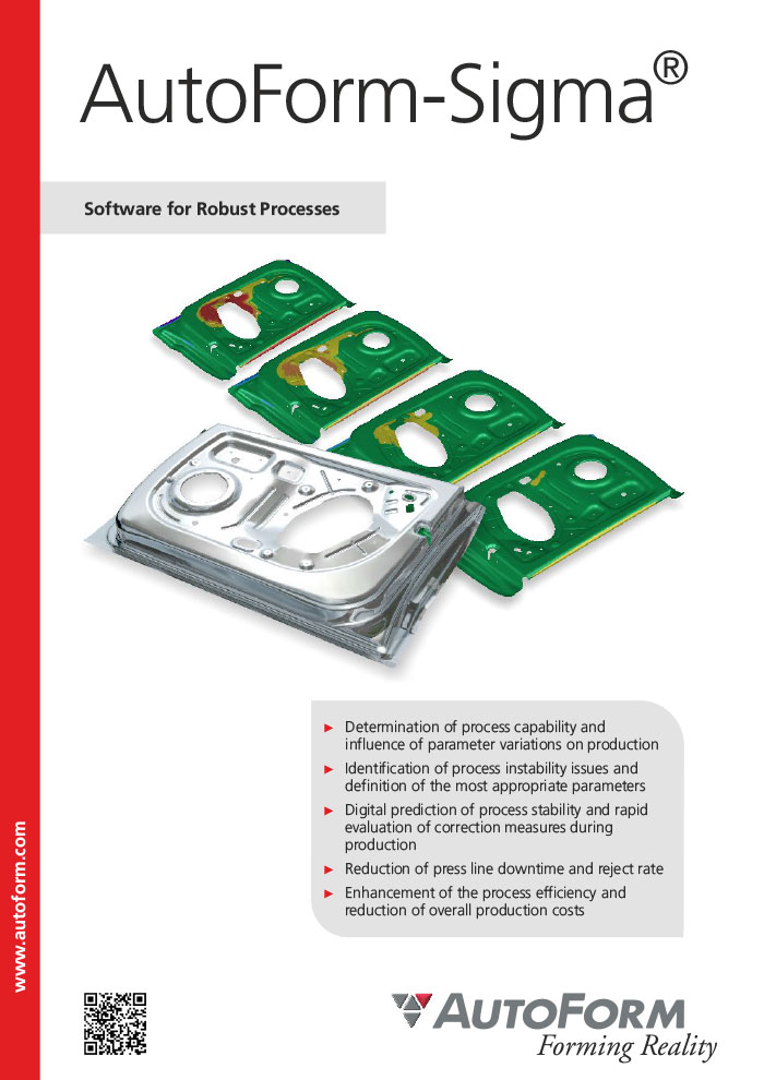 AutoForm-Sigma – Software for Robust Processes – Brochure